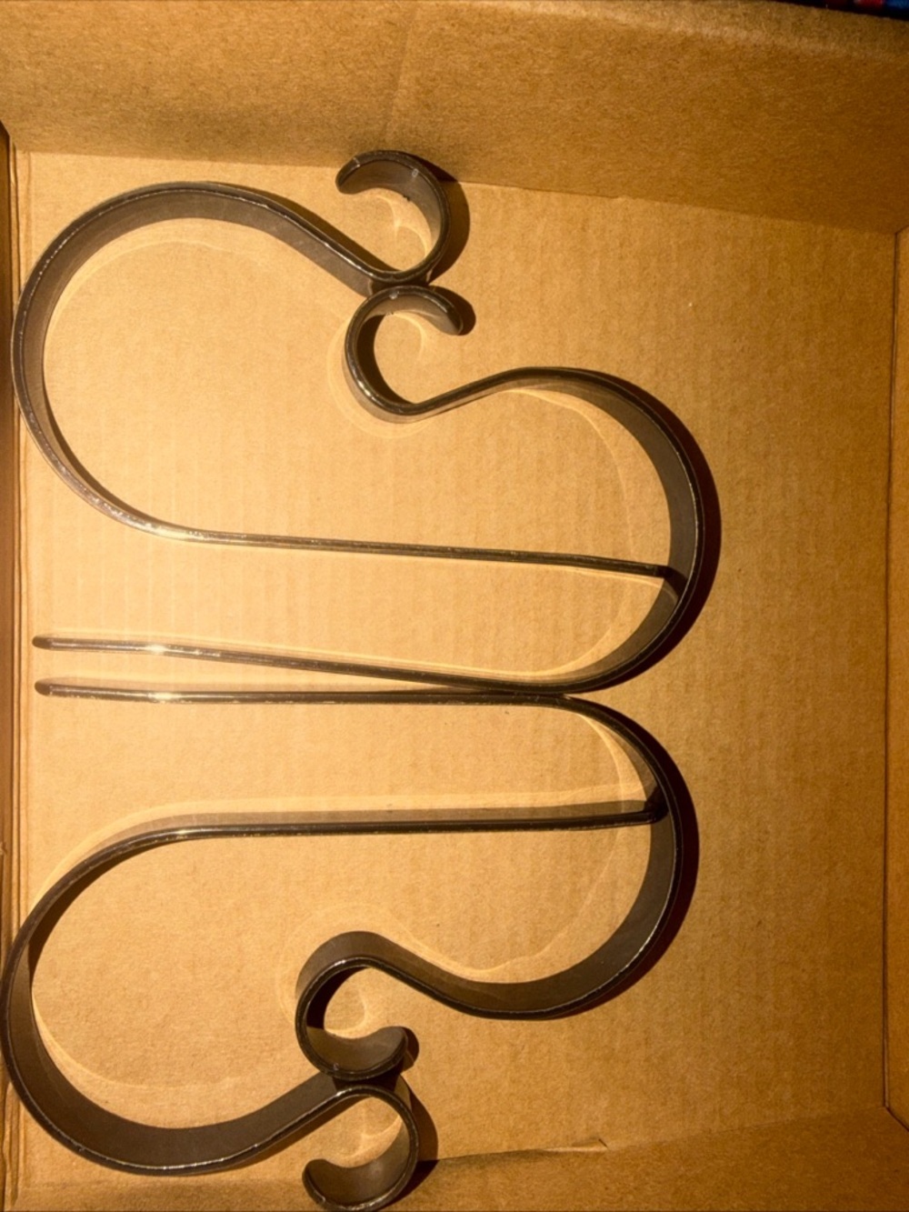 Decorative Black Metal Wall Hooks - Black